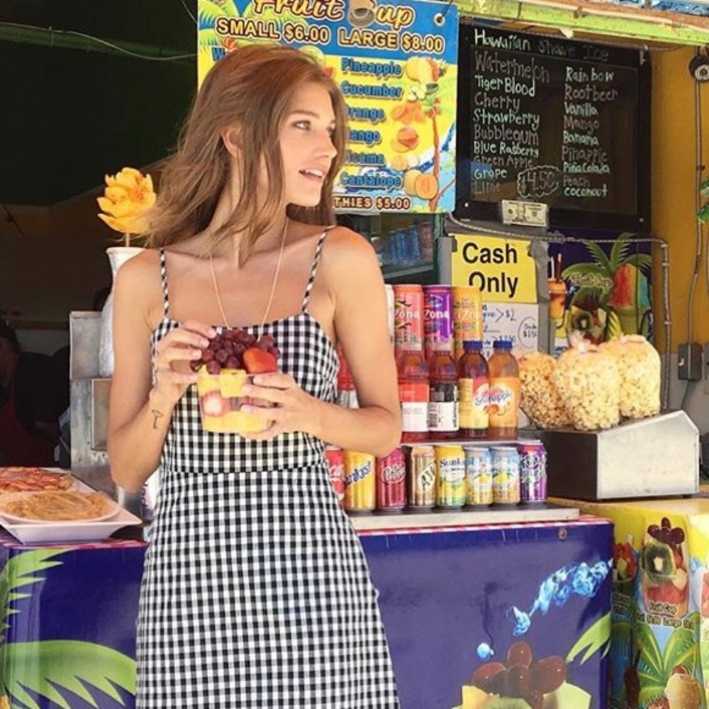 checkered/gingham dress